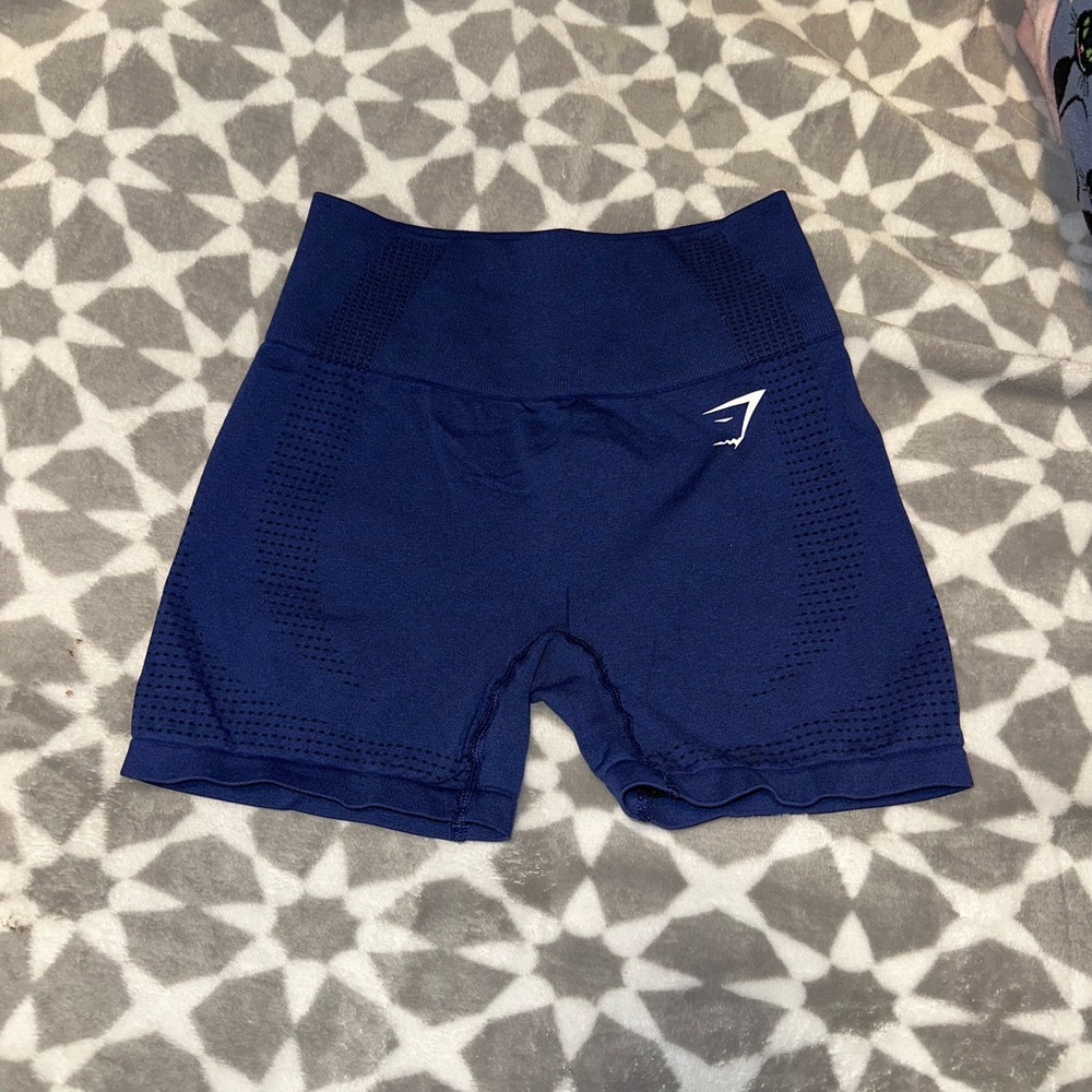 Gymshark Women’s Vital Seamless 2.0 Blue Short Size small